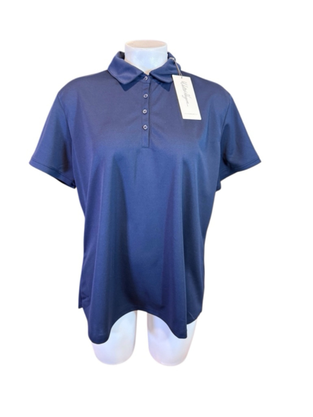 Women's Walter Hagen Polo Shirt XXL Dark Navy Short Sleeve